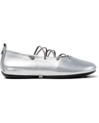 Camper - Right Nina Lace-Up Ballet Flats - Lyst