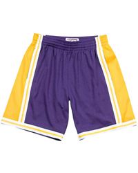 Mitchell & Ness - Nba Los Angeles Lakers Swingman Shorts - Lyst