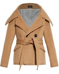 DSquared² - Chaqueta Con Cinturón Y Doble Botonadura - Lyst