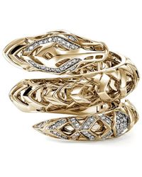 John Hardy - 14K Naga Diamond Ring - Lyst