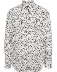 Paul Smith - Botanical-print Organic Cotton Shirt - Lyst