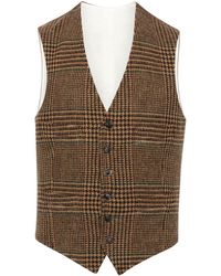 Polo Ralph Lauren - Checked Tweed Wool Waistcoat - Lyst