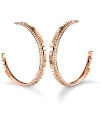 Chopard - 18Kt Rose Ice Cube Diamond Earrings - Lyst
