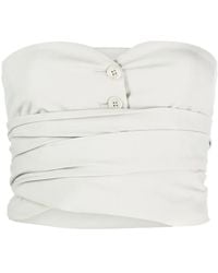 Philosophy Di Lorenzo Serafini - Wraparound Strapless Cropped Top - Lyst