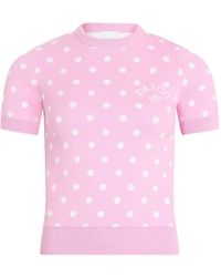 Patou - Polka-Dot Knitted Top - Lyst