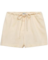 Prada - Shorts Piqué - Lyst