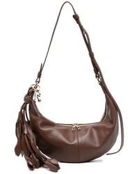 Sportmax - Tassel-Detail Leather Shoulder Bag - Lyst