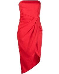 GAUGE81 - Asymmetrisch Drapiertes Midikleid - Lyst