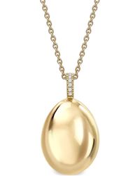 Faberge - 18kt Yellow Gold Essence Egg Pendant Necklace - Lyst