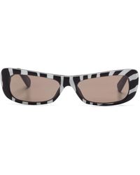 Jacquemus - Capri Rectangle Frame Sunglasses - Lyst
