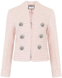 Philipp Plein - Veste En Tweed À Ornements En Perles - Lyst