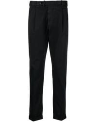 Dell'Oglio - Cotton-Blend Tapered Trousers - Lyst