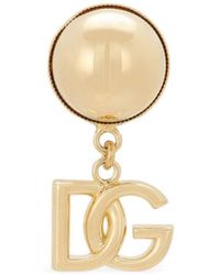 Dolce & Gabbana - Logo-pendant Clip-on Earring - Lyst