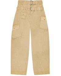 Ganni - Cargo-Pocket Trousers - Lyst