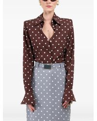 ROWEN ROSE - Chemise À Pois Signature - Lyst