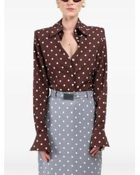ROWEN ROSE - Chemise À Pois Signature - Lyst