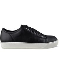 Lanvin - Dbb1 Contrasting-Toe Lace-Up Sneakers - Lyst