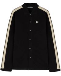 Palm Angels - Piquè Overhemd Met Monogram - Lyst