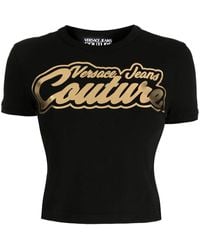 Versace Jeans Couture - T-Shirt À Logo Imprimé - Lyst
