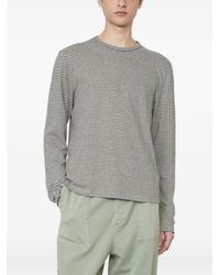Officine Generale - Horizontal-Stripe Long-Sleeve T-Shirt - Lyst