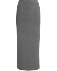 12 STOREEZ - Knitted Midi Skirt - Lyst