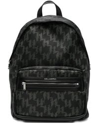 KARL LAGERFELD - Monogram Backpack - Lyst
