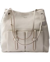 Prada - Große Route Ledertasche - Lyst