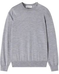 Lanvin - Pullover Mit Rundem Ausschnitt - Lyst