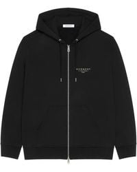 Givenchy - Hoodie Zippé En Molleton À Imprimé Stamp - Lyst