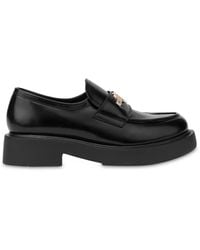 Love Moschino - 35Mm Logo-Plaque Leather Loafers - Lyst
