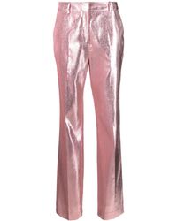 Rabanne - Metallic-effect Tailored Trousers - Lyst