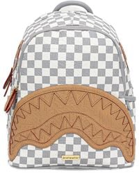 Sprayground - Ritz Riviera Savage Check-Pattern Shark-Mouth Backpack - Lyst