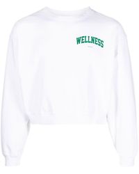 Sporty & Rich - Wellness Ivy Cropped Sweatshirt - Lyst