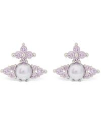 Vivienne Westwood - Feodora Orb Crystal-Embellished Earrings - Lyst