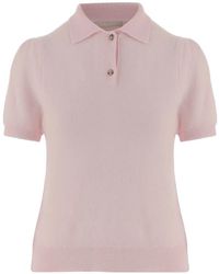 Allude - Button Short-Sleeves Polo Shirt - Lyst