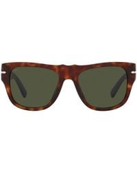Persol - Tortoiseshell Rectangle-Frame Sunglasses - Lyst