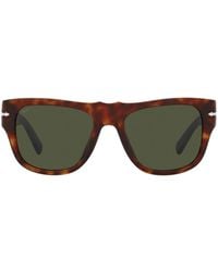 Persol - Occhiali Da Sole Squadrati Con Effetto Tartarugato - Lyst