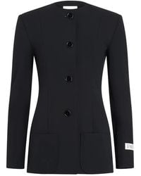 Patou - Collarless Fitted Jacket - Lyst