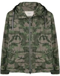 Herno - Camouflage-print Hooded Jacket - Lyst
