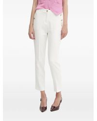 Morgan - Button-Detail Tailored Trousers - Lyst