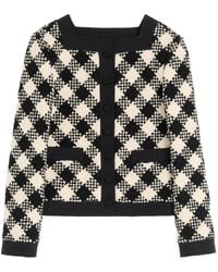 Valentino Garavani - Damier Tweed Jacket - Lyst