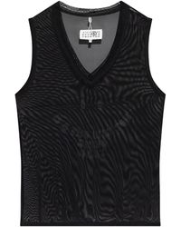 MM6 by Maison Martin Margiela - メッシュ タンクトップ - Lyst