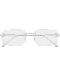 Cartier - Lunettes De Vue Santos De Cartier À Monture Rectangulaire - Lyst