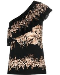 Twinset - Floral-Print Asymmetric Top - Lyst