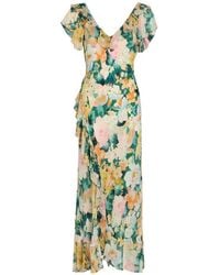 RIXO London - Meadow Floral-Print Midi Dress - Lyst