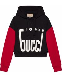 Gucci - Logo-print Drawstring Hoodie - Lyst