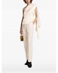 Alberta Ferretti - One-Shoulder Draped Blouse - Lyst