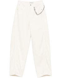 ERMANNO FIRENZE - Crystal-Embellished Chain-Link Trousers - Lyst