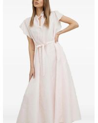 Samsøe & Samsøe - Tie-Neck Belted Midi Dress - Lyst