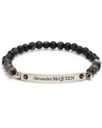 McQueen - Bracciale Con Perline - Lyst